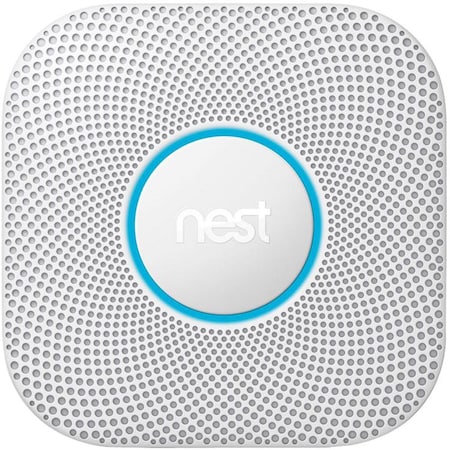 Google Nest Protect Wired Smoke and Carbon Monoxide Alarm (White, 2nd Gen) S3003LWES